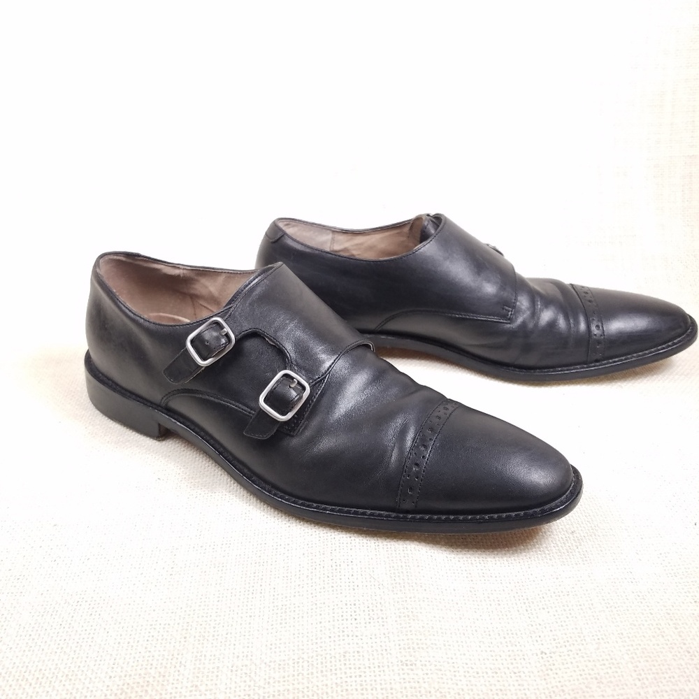 Banana Republic Black Monk Strap Dress Shoe Sz 9M